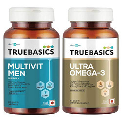 TrueBasics Multivit Men with Ultra Omega 3, 2 Piece(s)/Pack Unflavoured