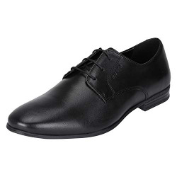 Red Tape Men's Black Leather Formal Shoes-10 UK (44 EU) (RTE197)
