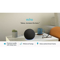 Amazon Echo (4th Gen)| Premium sound powered by Dolby and Alexa (Black)
