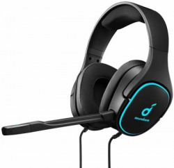 Soundcore Strike 3 Wired Headset Gaming Headphone(Black, On the Ear)