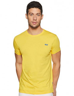 Beat London by Pepe Jeans Men's Solid Regular fit Polo (BM500082_Mustard S)