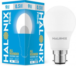 Halonix 9 W, 0.5 W Round B22 LED Bulb(White)