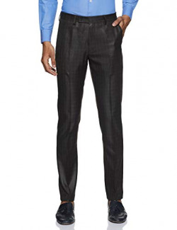 Bradstreet by Arrow Men's Slim Fit Formal Trousers (BFXTR008_Blue_30)