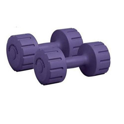 Gamma Fitness PVC Dumbbell (1 Kg, Multicolor)