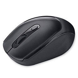 (Renewed) iBall Free Go G50 Feather-Light Wireless Optical Mouse with Wide Compatibility, Black