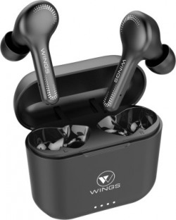 Wings Vibe Bluetooth Headset(Black, True Wireless)