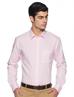 Raymond Men's Plain Slim fit Formal Shirt (RMSZ09900-E4_Medium Orange 39)