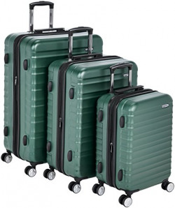 AmazonBasics Polycarbonate Hard 76 cms suitcase(T1916-28_green)