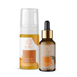 ELORIYA VITAMIN C FACE WASH, 125 ML + ELORIYA VITAMIN C FACE SERUM, 30 ML