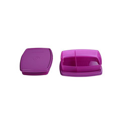 Signoraware Small Slim Lunch Box Set, 340ml, Set of 2, Purple