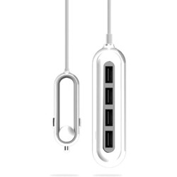 Portronics 6 amp Turbo Car Charger(White, With USB Cable)