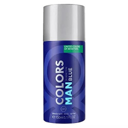 UNITED COLORS OF BENETTON Man Blue Deodorant Body Spray for men, 150ml