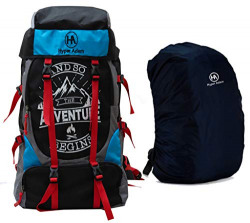 Hyper Adam 55 L Rucksack Hiking Backpack Trekking Bag Camping Bag Travel Backpack Outdoor Sport Rucksack Bag With Rian Cover (Blue)