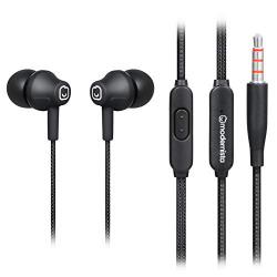 Modernista DopePlugs High Bass in Ear Wired Earphones with Mic, Black