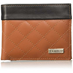 Camelio Black/Tan Men's Wallet (CAM-BL-052)