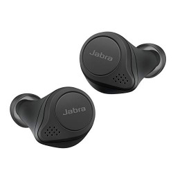 Jabra Elite 75t Bluetooth Truly Wireless in Ear Earbuds with Mic Active Noise Cancelling (ANC), Long Battery Life for Calls & Music, Voice Assistant Enabled, Black
