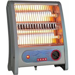 Usha Quartz Room Heater (3002) 800-Watt with Overheating Protection Halogen Room Heater