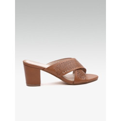 CARLTON LONDON Women Tan Heels