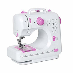 NEX Sewing Machine Children Present Portable Crafting Mending Machine with 12 Built-in Stitched