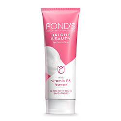 POND'S Bright Beauty Spot-less Glow Face Wash With Vitamins, Removes Dead Skin Cells & Dark Spots, Double Brightness Action, All Skin Types, 200g