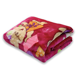homescape Newborn Baby's All Season Ultra Soft Lightweight Skin Friendly Double Layer Mink Blanket(90x110cm_Camel)