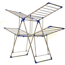 TNC Steel Floor Cloth Dryer Stand new jumbo blue butterfly(2 Tier)