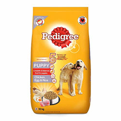 Pedigree Puppy Dry Dog Food, (High Protein Variant) Chicken, Egg & Rice, 10 kg