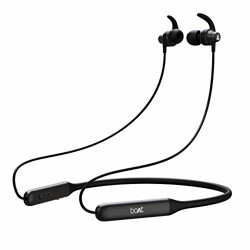 Boat Rockerz 335 Wireless Neckband with ASAP Charge, Up to 30H Playback, Qualcomm aptX & CVC, Enhanced Bass, Metal Control Board, IPX5, Type C Port, Bluetooth v5.0, Voice Assistant(Active Black)