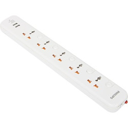 PHILIPS SPN6358WD 5  Socket Extension Boards(White)
