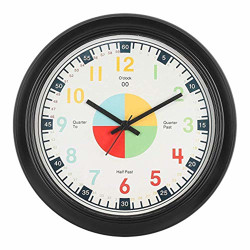 Efinito Wall Clock That Makes Kids Learning Time Faster and Fun Teaching Wall Clock (Silent Movement) - 14 Inch