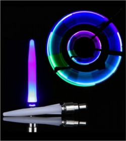 Techista Cycle Valve Light (1 Pair) Wheel Valve Cap Cycle Tyre Light LED Wheel Reflectors(Multicolor)