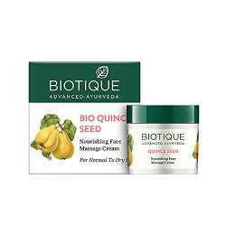 Biotique Bio Quince Seed Nourishing Face Massage Cream For Normal To Dry Skin, 50G
