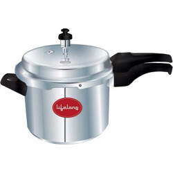 Lifelong 5 L Induction Bottom Pressure Cooker(Aluminium)
