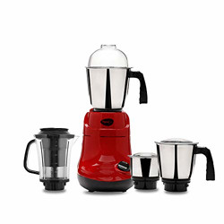 Pigeon by Stovekraft Ruby Woo Mixer Grinder with 3 jars and 1 Juicer Jar, 750 Watts