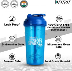 FITKIT FKSB03 Classic 700 ml Shaker(Pack of 1, Blue, Plastic)