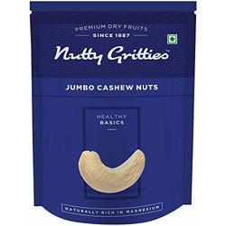 Nutty Gritties 100% Natural Premium Whole Cashew Nuts W240, 200g ( Pack of 3 )