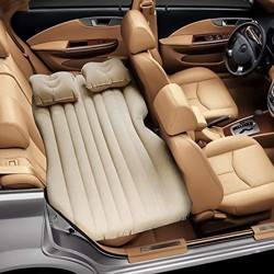 Woschmann - Car Inflatable Bed Protable Camping Air Mattress with 2 Air Pillows- (Beige)