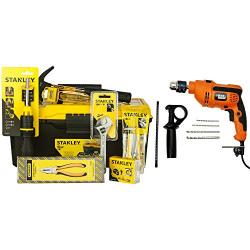 STANLEY Hand Tools Kit in 16'' Tool Box for Home DIY use (18pc)