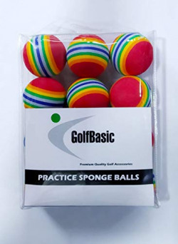 GolfBasic Sponge Golf Balls for Practice (Pack of 24) - Multicolor , Standard Size