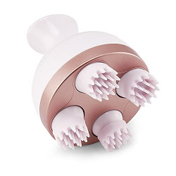 Lifelong LLM225 Rechargeable Head, Scalp and Full Body Pain Relief Massager, lectric Head Kneading Massager, 4 Speed Modes, Handheld Portable Head Scratcher Massager for Hair Growth, Deep Clean and Relaxation