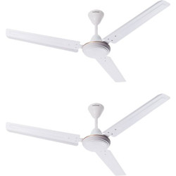Hindware Thriver 1200 mm 3 Blade Ceiling Fan(Natural White, Pack of 2)