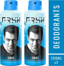 Frsh By Salman Khan Swag Deodorant Spray  -  For Men(400 ml, Pack of 2)