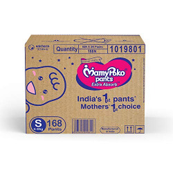 MamyPoko Pants Extra Absorb Diaper Box, Small (168 Count)