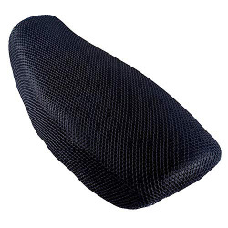 Allextreme EX-000B Universal Mesh Bike Seat Cover Anti Skid Net Cushion Compatible with Activa, Jupiter, Maestro Scooty & Flat Seat Motorcycles (Black)