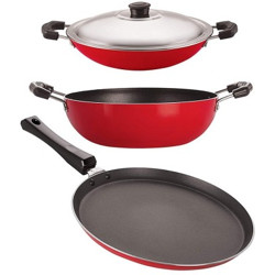 NIRLON Cookware Set(Aluminium, 3 - Piece)