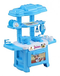 Toys Treasure 32Pcs Toy Kitchen Role Play Set Multicolour for Boys/Girls/Kids, Multicolor