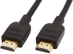 AmazonBasics High-Speed HDMI Cable,6 Feet (2-Pack),Black