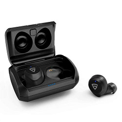 RAEGR AirShots 550 TWS Wireless Earbuds, Bluetooth 5.0 TWS Headphones 12H Playtime with 400 mAh Charging Case, IPX 4 Auto Pairing in-Ear Bluetooth Earphones with Mic Wireless Headset - Black RG10110