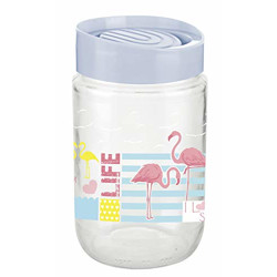 SignoraWare Glass Stackable Jar, 660 ml, Blue