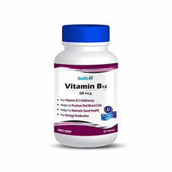 Healthvit Vitamin B12 500mcg - 60 Tablets